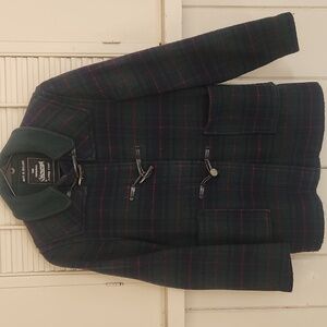Kids' Classic Vintage Plaid Duffle Coat